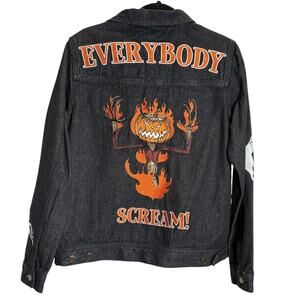 Cakeworthy Disney's The Nightmare Before Christmas Embroidered Denim Jacket